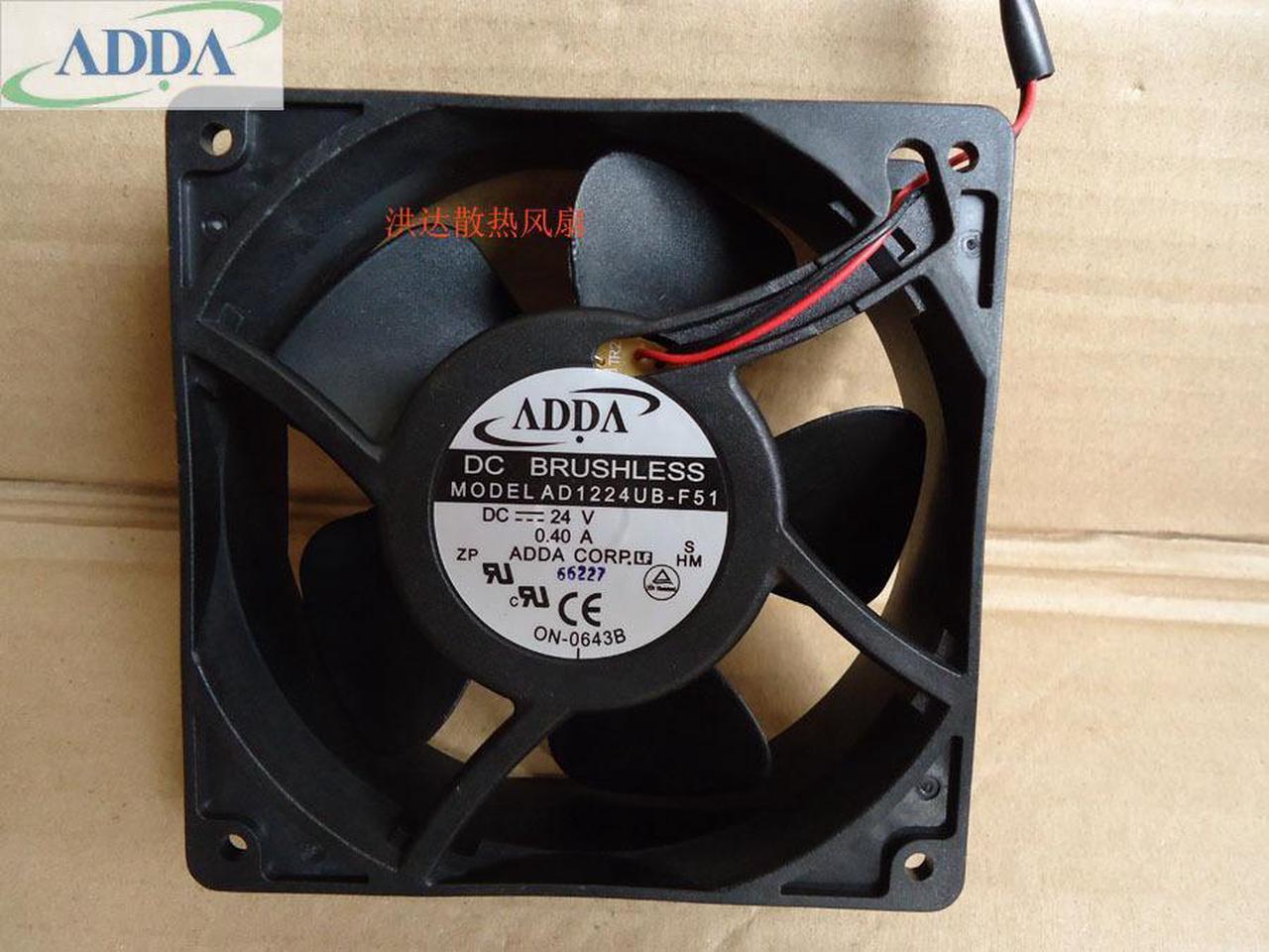 Wholesale FOR ADDA AD1224UB-F51 12cm inverter fan 12038 DC 24V 0.40A  server inverter cooling fan