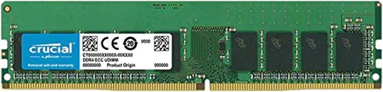 Alt view image 2 of 5 - Crucial 16GB DDR4 SDRAM ECC Unbuffered DDR4 2666 (PC4 21300) Server Memory CT16G4WFD8266