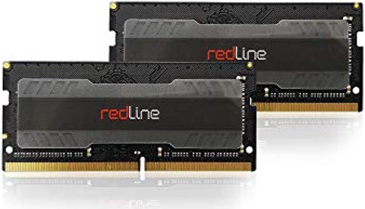 mushkin redline notebook - ddr4 gaming laptop dram - 16gb (2x8gb) sodimm memory kit - 3200mhz (pc4-25600) cl-16 - 260-pin 1.35v ram - dual-channel - low-voltage - (mra4s320gjjm8gx2