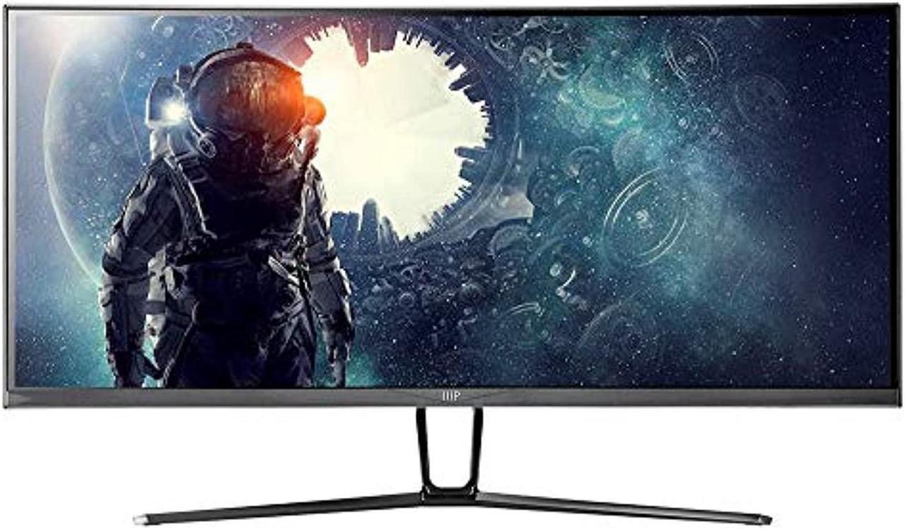 Monoprice 35" Zero-G Curved Ultrawide Gaming Monitor V2 - 21:9, UWQHD, 3440 x 1440p (2K), 100Hz, 4ms, AMD FreeSync, HDMI, DisplayPort, VA