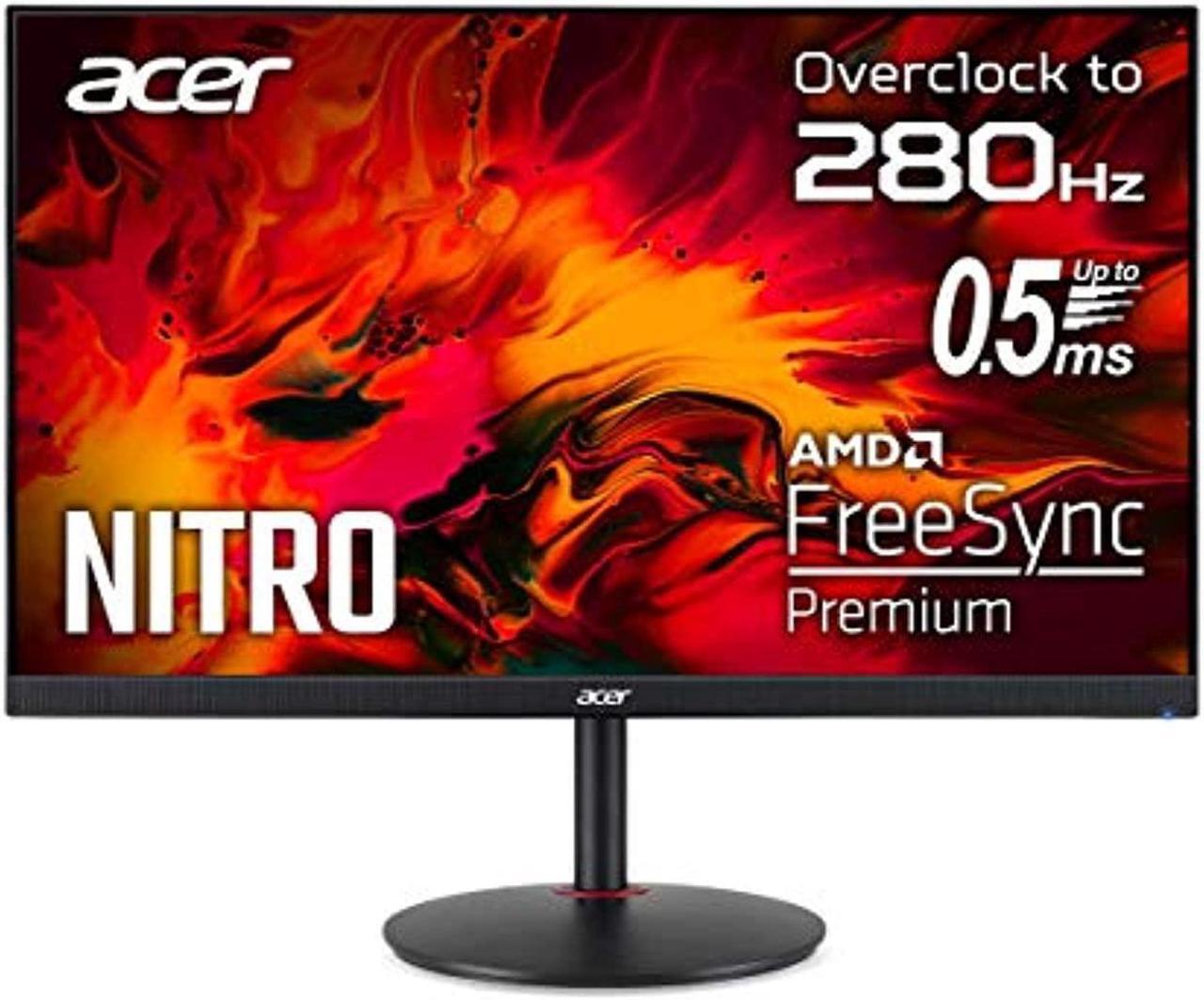 Main image of acer nitro xv252q zbmiiprx 24.5" full hd (1920 x 1080) ips zero-frame freesync premium gaming monitor, displayhdr400, 99% srgb,