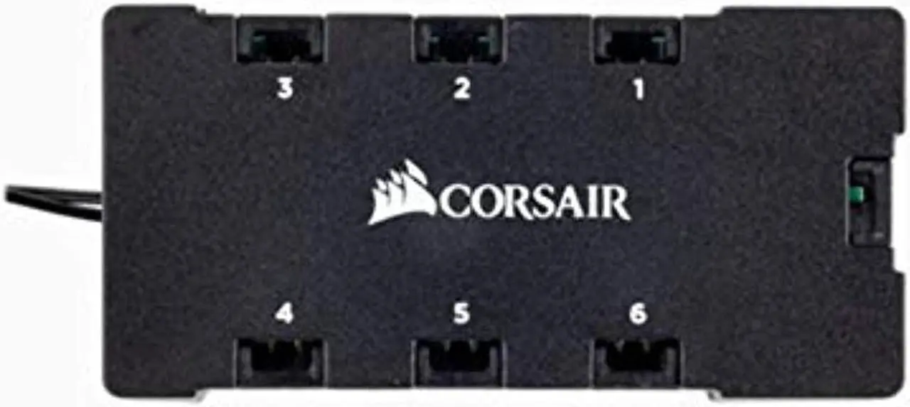 Alt view image 3 of 10 - CORSAIR CO-8950020 RGB LED FAN HUB HD/SP RGB