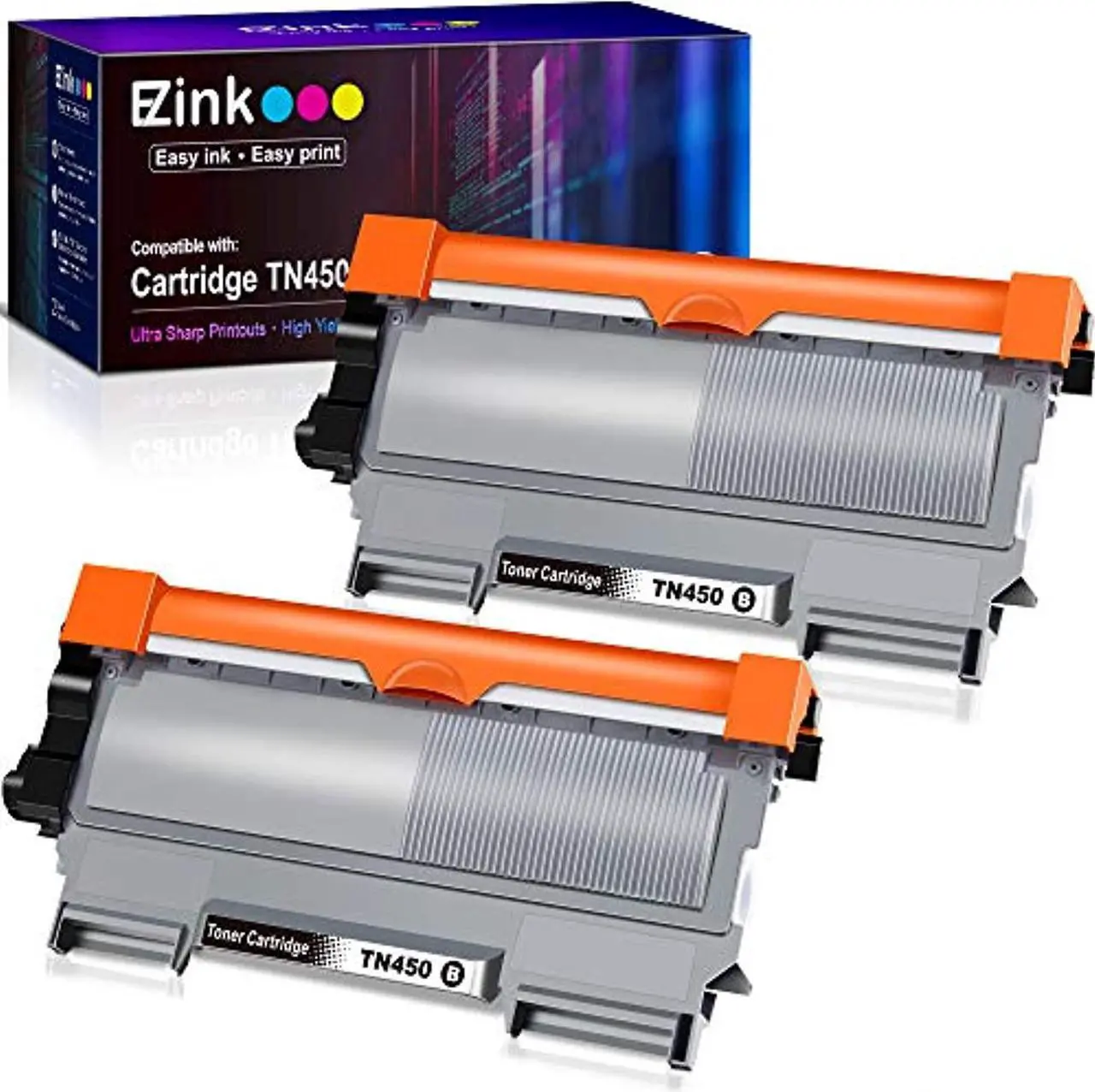 Main image of e-z ink (tm) compatible toner cartridge replacement for brother tn450 tn420 tn-450 tn-420 to use with hl-2270dw hl-2280dw hl-22
