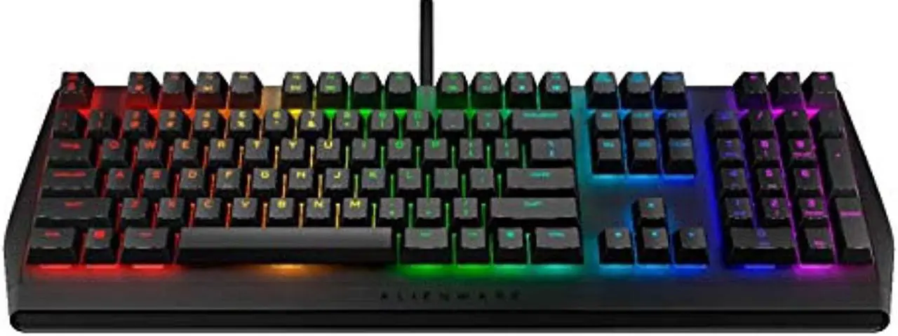 Alt view image 5 of 18 - Alienware Low-Profile RGB Gaming Keyboard AW410K: Alienfx Per Key RGB LED - Cherry MX Brown Switches