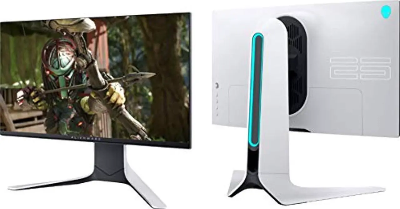 Alt view image 6 of 15 - New DELL ALIENWARE AW2521HFL 24.5" FHD 1920x1080 IPS LED Gaming Monitor 240Hz 1 ms AMD FreeSync DisplayPort, HDMI Height, Pivot, Swivel, Til
