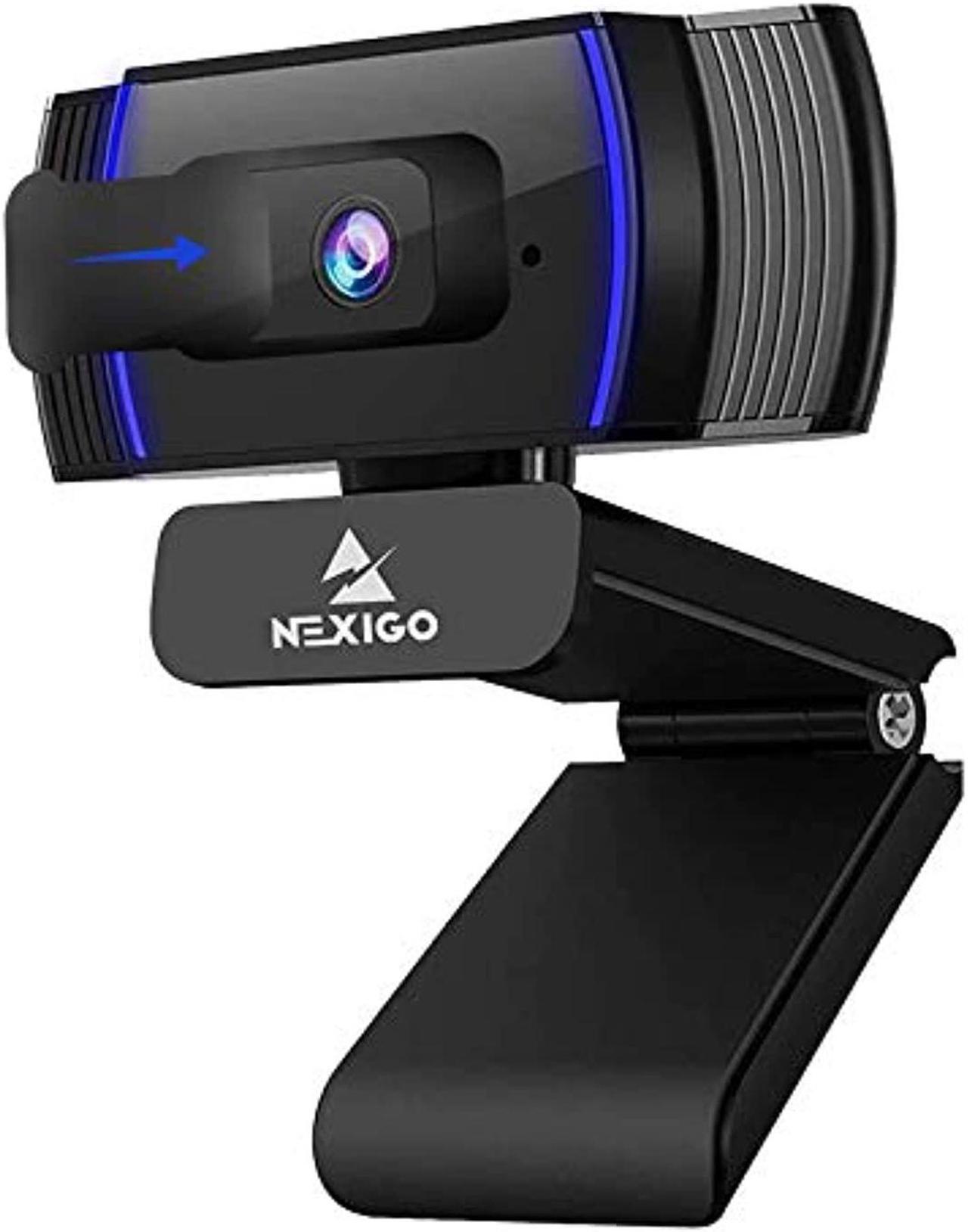 2020 [Upgraded] NexiGo AutoFocus 1080p Webcam with Microphone and Privacy Cover, Noise Reduction, HD USB Web Camera, for Online Class, Zoom Meeting YouTube Skype Facetime, PC Mac Laptop Desktop