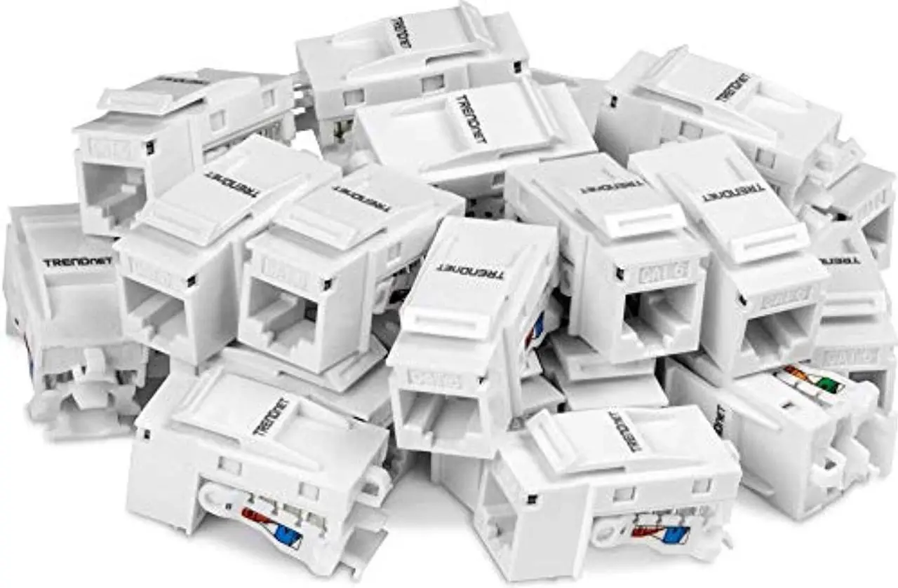 Alt view image 18 of 20 - TRENDnet TC-K25C6 Cat6 Keystone Jack - 25-Pack