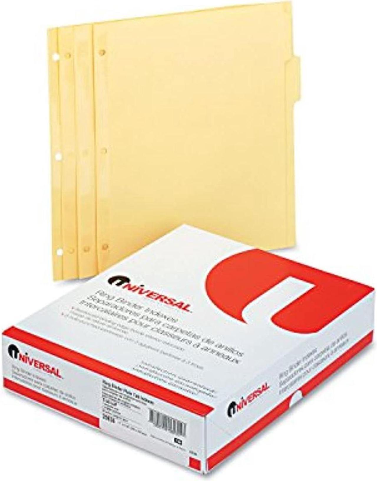 universal 20836 - economy tab dividers, 5-tab, letter, buff, 36 sets/box-unv20836