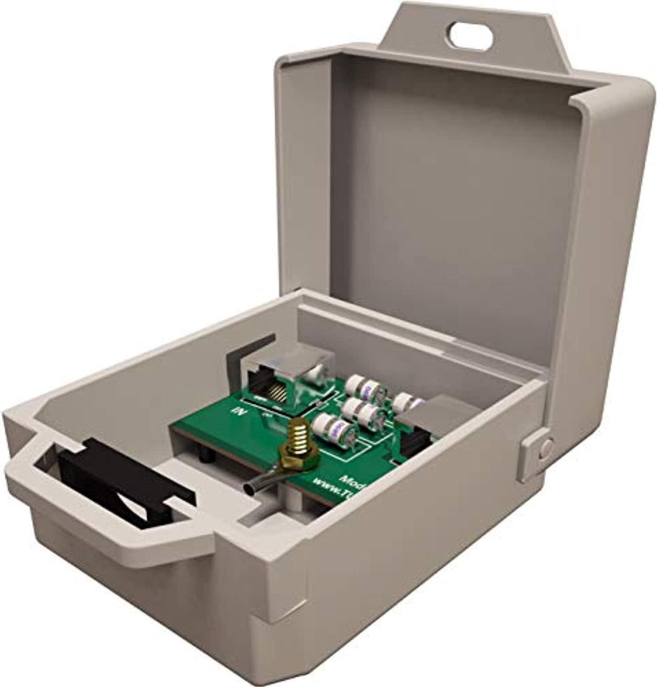Alt view image 8 of 8 - Ethernet Surge Protector - Outdoor - Tupavco TP303 - for PoE+ Gigabit 1000Mbs - LAN Network Thunder Lighting Surge Protection Suppressor/Arrester
