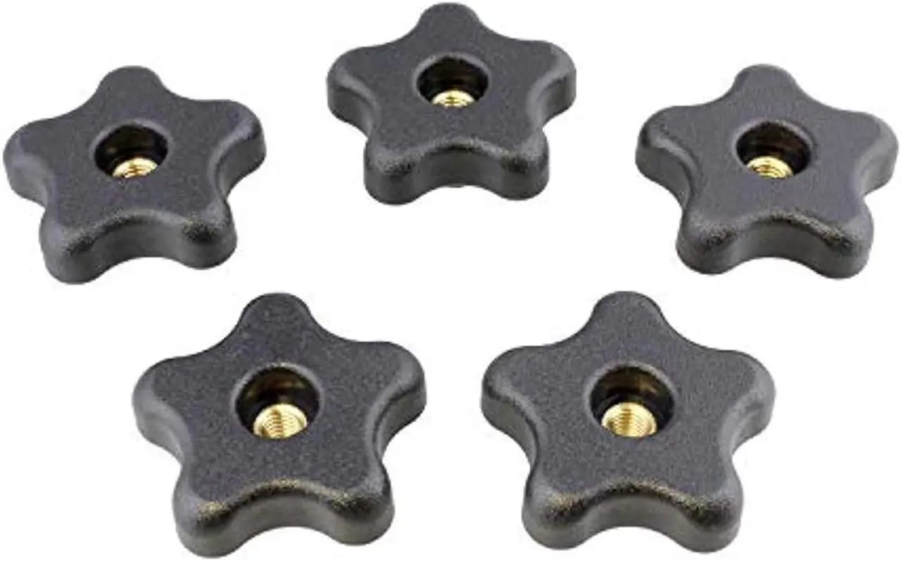 Alt view image 7 of 8 - DCT | Star Knobs 5/16”-18 Clamping Knob Threaded Knobs – T Knob Jig Knobs 5-Pack