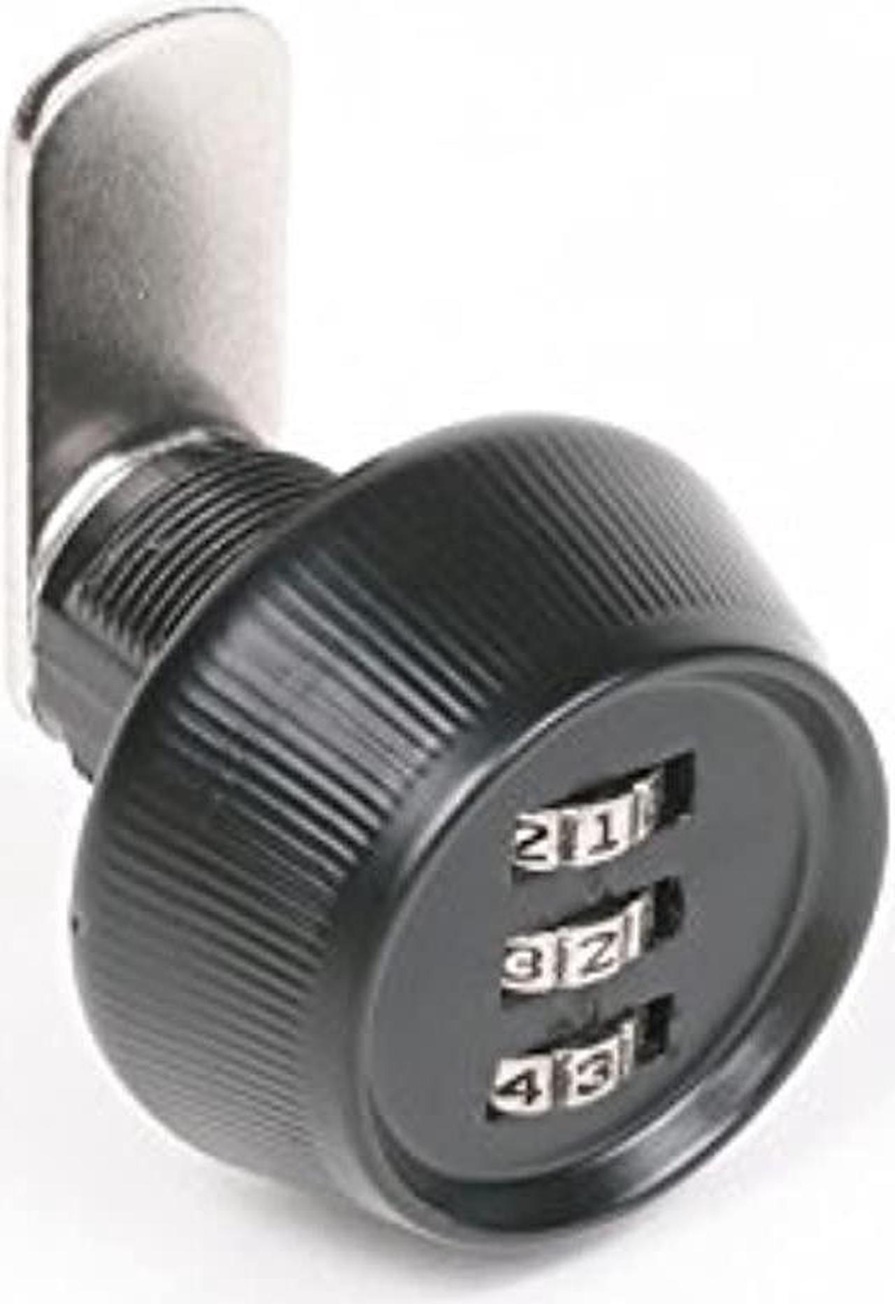 Alt view image 3 of 3 - CCL 39023 Keyless Combination Cam Locks, Black, 27/32 in For Door Thickness, 2