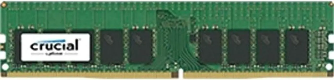 Alt view image 8 of 9 - Crucial 16GB DDR4 2400 (PC4 19200) 288-Pin UDIMM 2Rx8 ECC Unbuffered CL17 1.2v Desktop Memory Module - CT16G4WFD824A