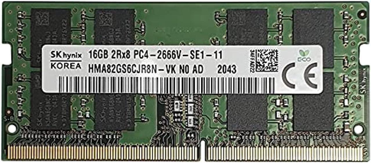 Alt view image 3 of 3 - hma82gs6cjr8n-vk hynix 16gb 2rx8 pc4-2666v-s memory module (1x16gb)