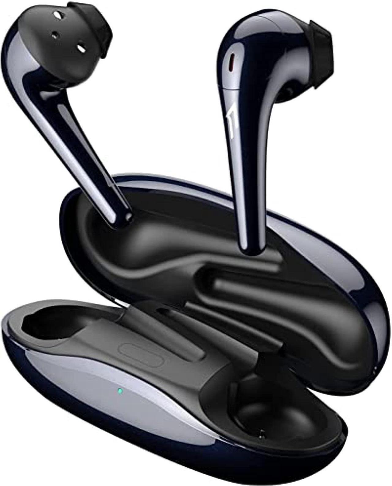 Alt view image 8 of 8 - 1MORE ComfoBuds2 True Wireless Earbuds, Bluetooth 5.2 Headphones, Deep Bass, 12 EQ Presets, AAC, 4 ENC Mics, 15min Quick Charge, Gaming Mode, USB-C, in Ear Earphones, Black