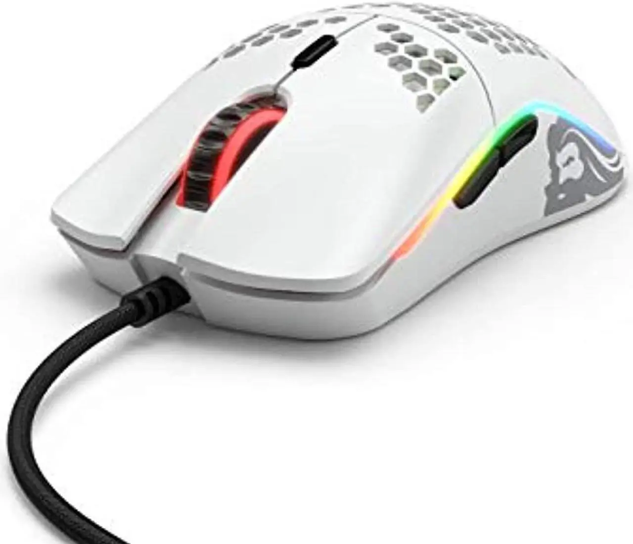 Alt view image 5 of 12 - Glorious Model O (Matte White) RGB Gaming Mouse