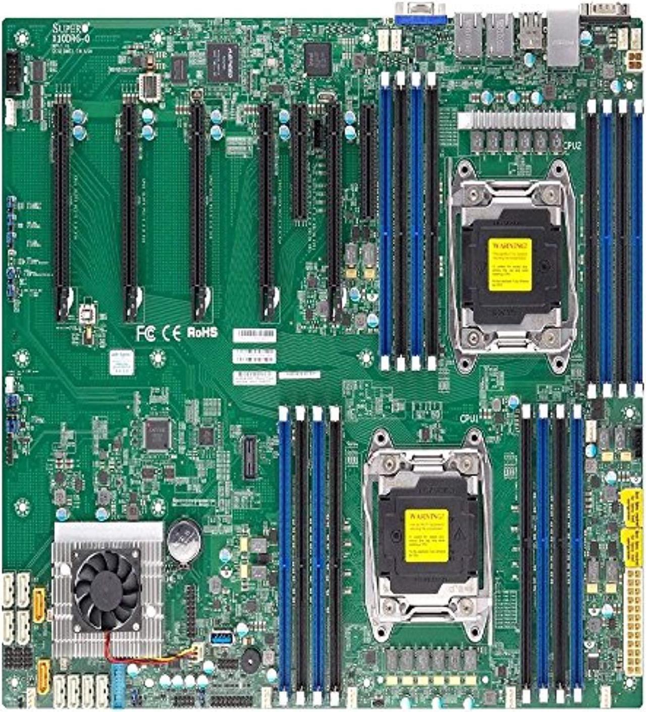 Alt view image 7 of 7 - Supermicro MBD-X10DRG-Q-B Supermicro X10DRG-Q Server Motherboard - Intel C612 Chipset - Socket LGA 2011-v3 - 1 x Bulk Pack - Proprietary Form Factor - 2 x Processor Support - 512 GB DDR4 SDRAM Maximum