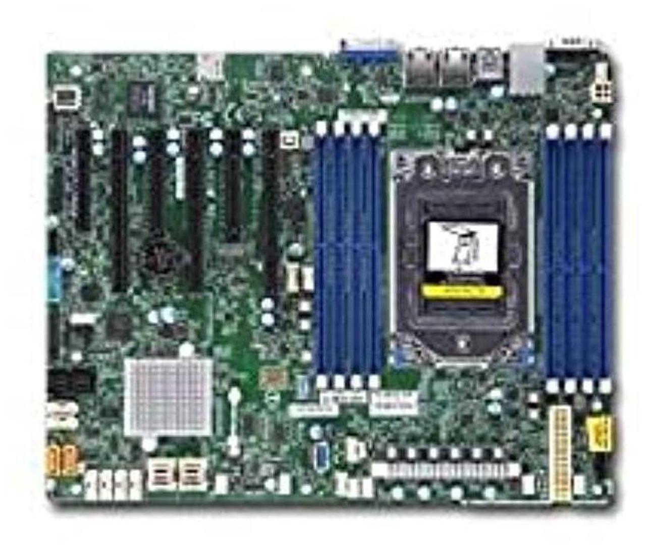 Alt view image 5 of 5 - Supermicro H11SSL-NC-B Socket SP3/ System on Chip/ DDR4/ SATA3&SAS3&USB3.0/ V&2GbE/ ATX Motherboard