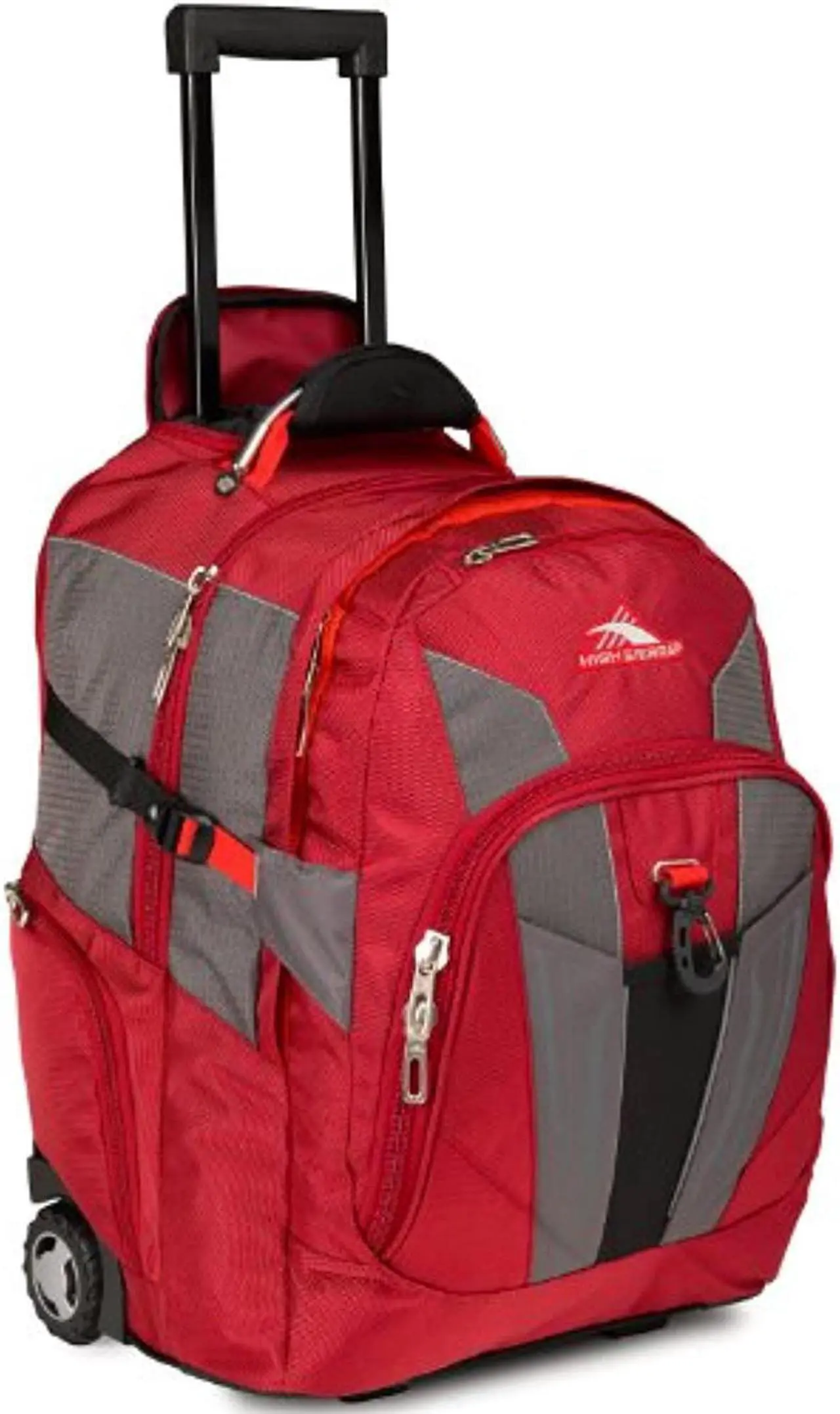 Main image of high sierra xbt - business rolling backpack, carmine/red line/black, one size