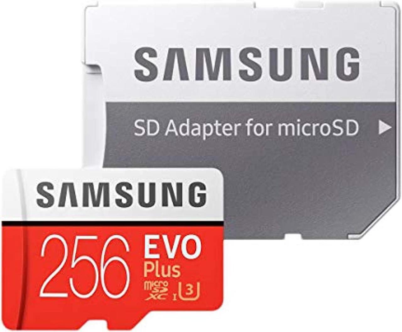 Alt view image 20 of 20 - Samsung EVO Plus 256 GB microSDXC - Class 10/UHS-I (U3) - 100 MB/s Read - 90 MB/s Write