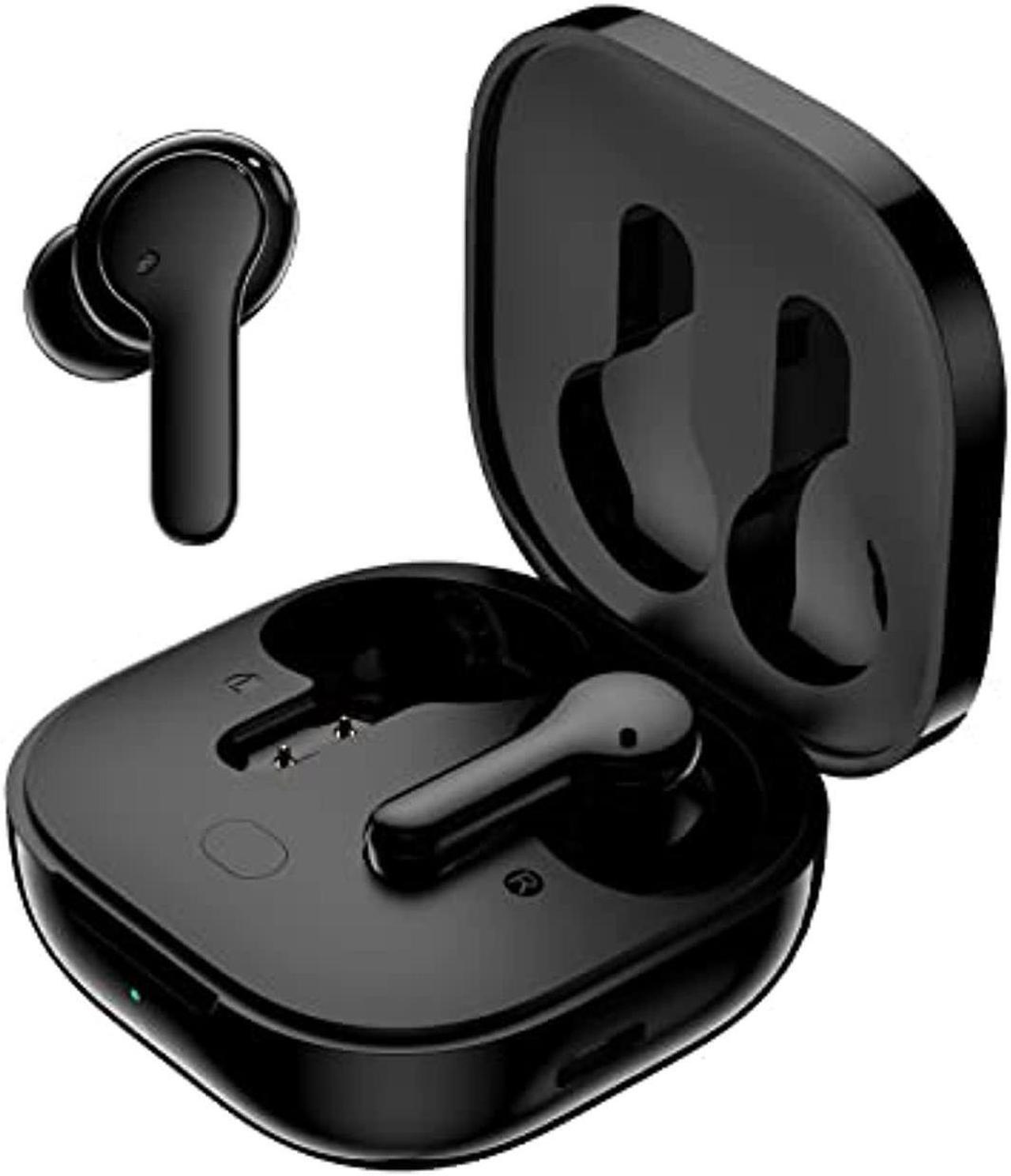 Main image of qcy t13 true wireless earbuds bluetooth 5.1 headphones touch control with wireless charging case waterproof stereo earphones in-ear built-in mic headset 40h playtime (black)