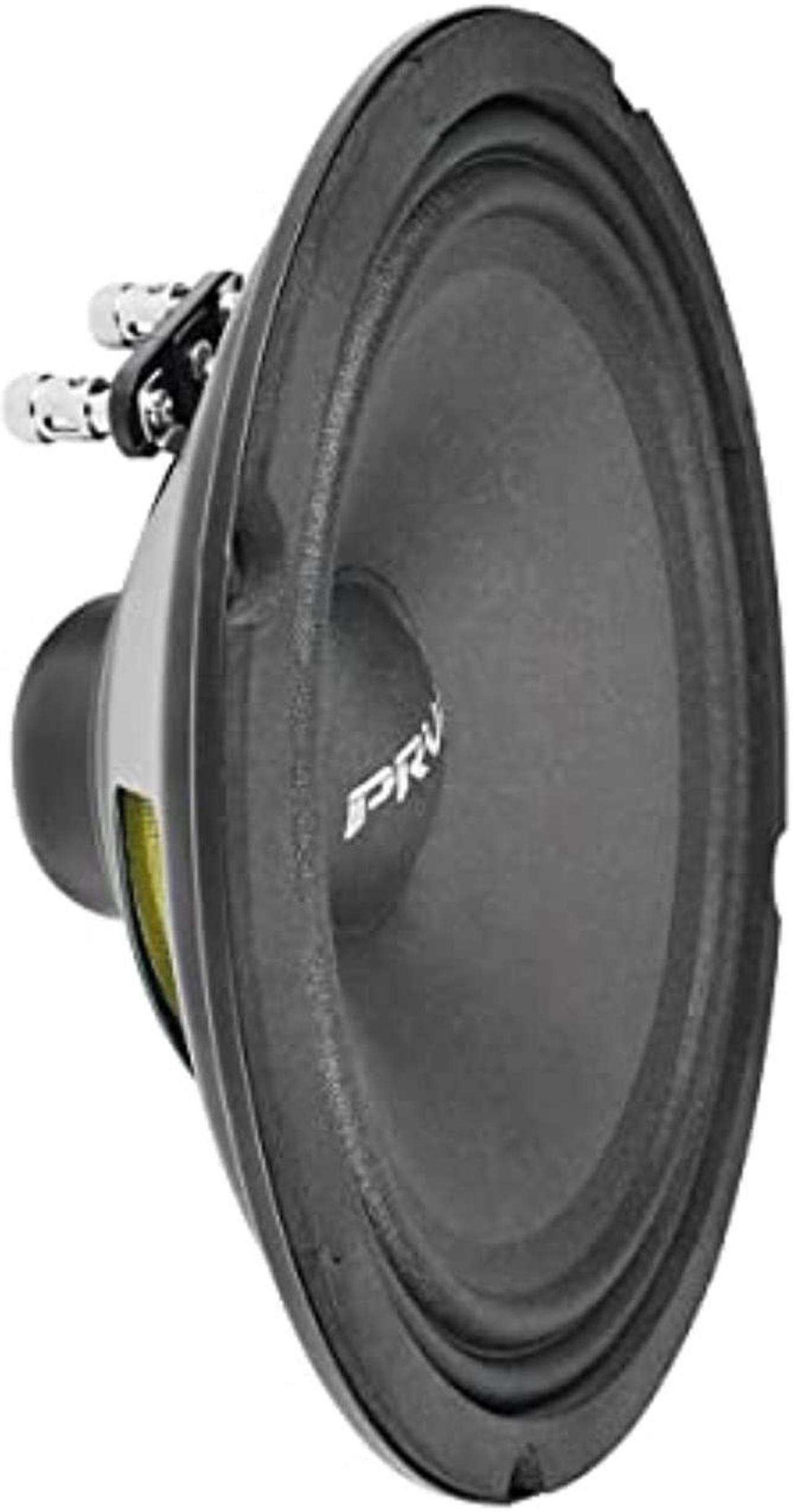 Main image of prv audio 8 inch midrange speaker 8mr400-ndy-4, 400 watts max program power, neodymium, 4 ohm, 200 watts rms power, 94 db, mid range loudspeaker fo pro car audio (single)