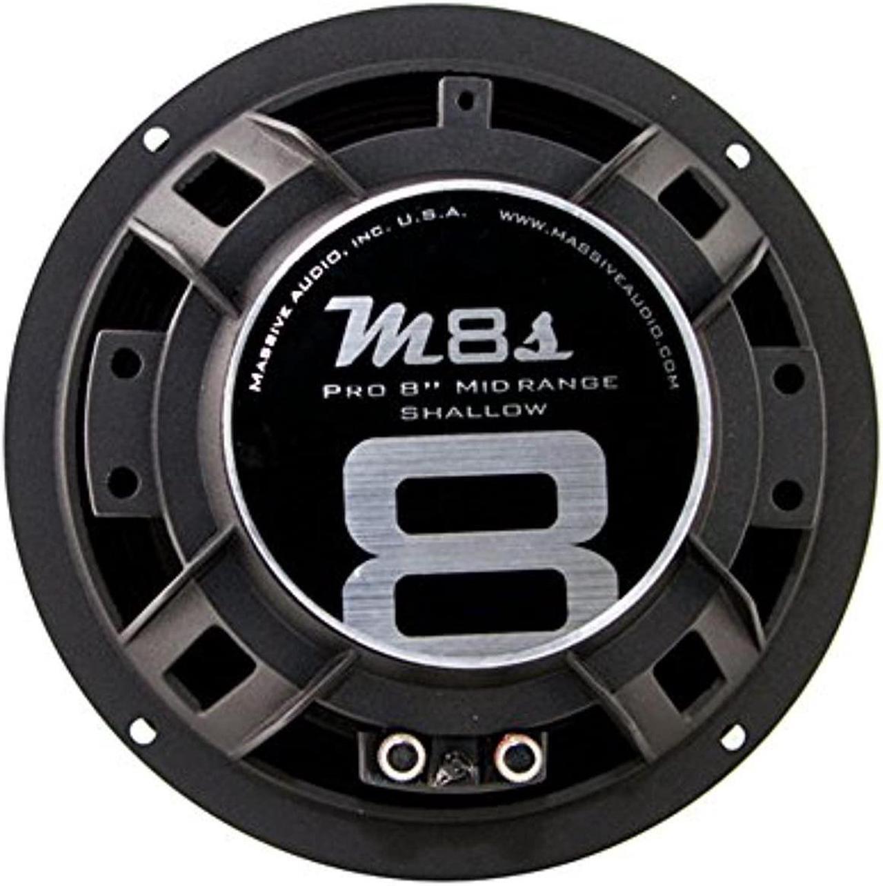 Main image of massive audio mc8ii mc series. 8 inch, 600 watts, 8 ohm pro audio midrange/midbass speaker for cars, stage and dj applications. sold individually.