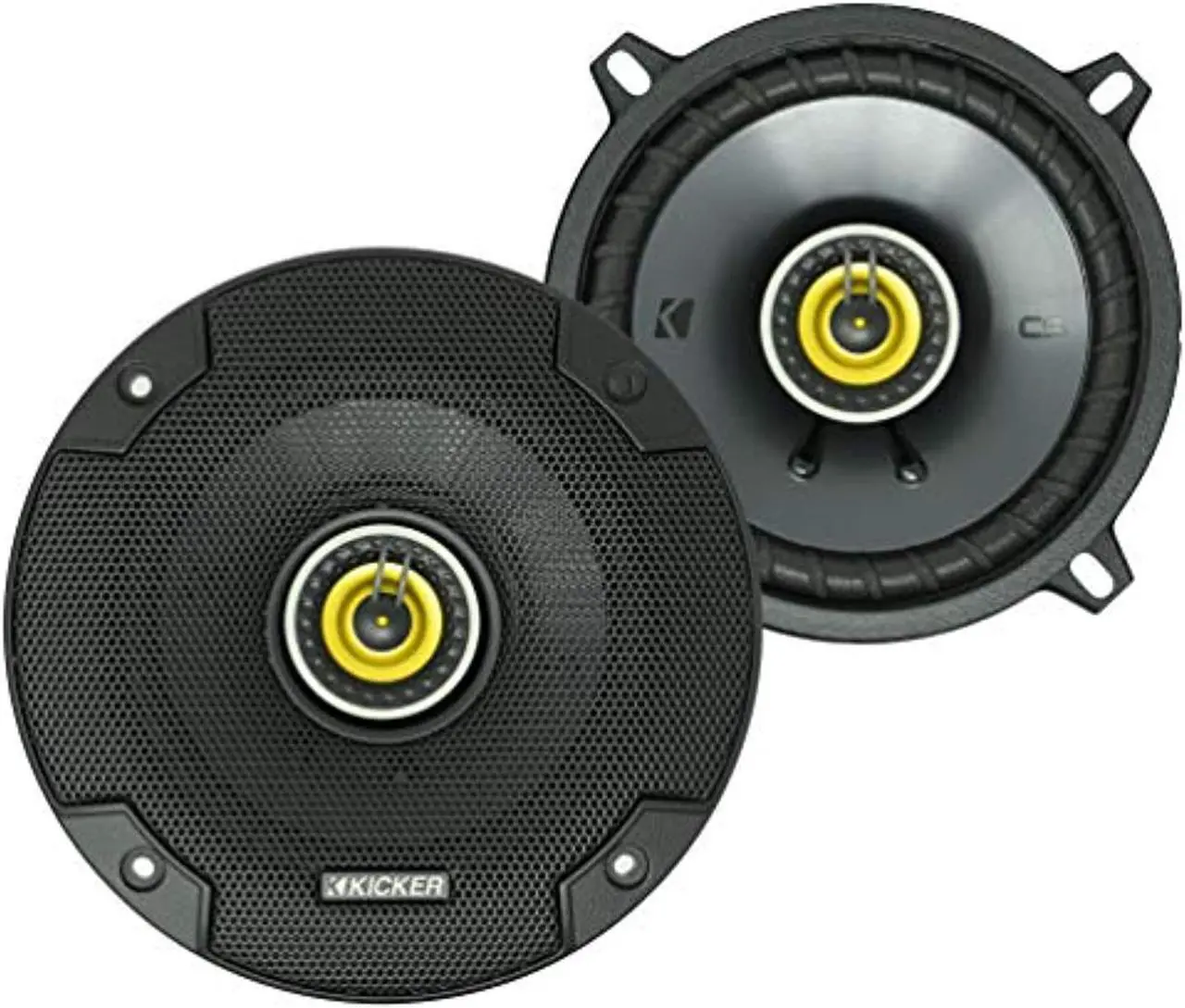 Alt view image 9 of 12 - KICKER CS Series CSC5 5.25-Inch Car Audio Speaker with Woofers, Yellow (2 Pack)
