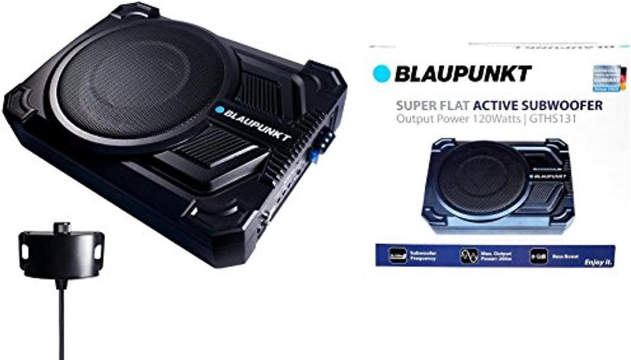 Alt view image 3 of 4 - blaupunkt gths131 200w 8" car under seat super slim powered subwoofer enclosed