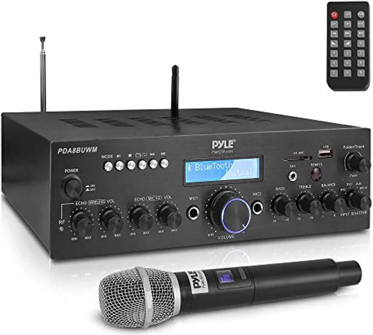 Alt view image 10 of 10 - Pyle Compact Home Theater Amplifier Stereo Receiver with Bluetooth Wireless Streaming