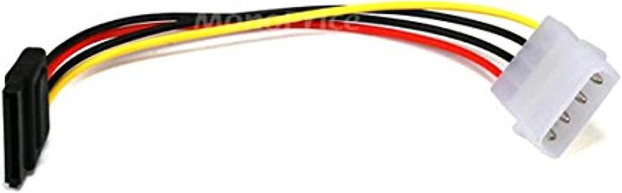 Alt view image 5 of 5 - Monoprice 6Inch Sata 15Pin Female To Molex 4Pin Male Power Adapter