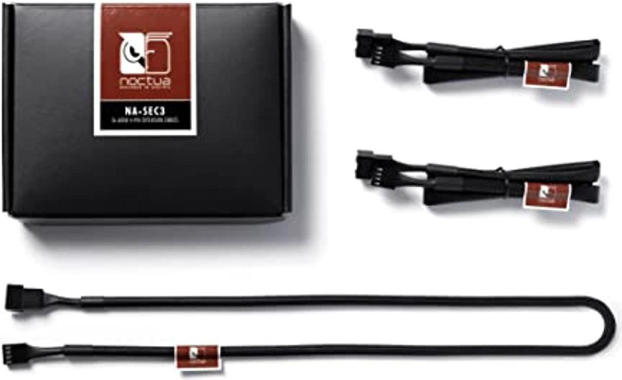 noctua na-sec3, 4-pin fan extension cables (60cm, black)