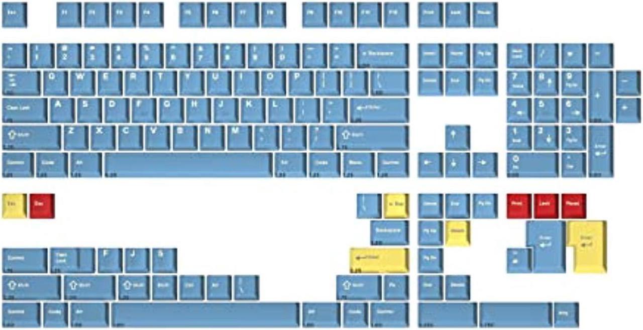 Main image of drop + mito gmk godspeed custom keycap set - doubleshot cherry profile - compatible with cherry-mx style stems & layouts: 60%, 65%, 75%, tkl, 100% mechanical keyboards (columbia kit)