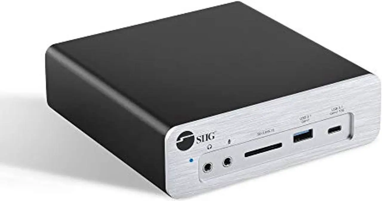 Alt view image 17 of 19 - SIIG AC JUDK0K11S1 Thunderbolt3 DP14 Docking Station w Dual M2 NVMe SSDPD
