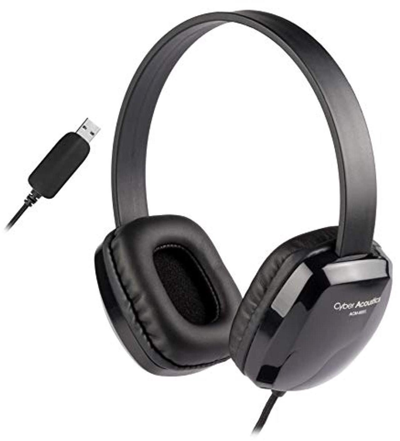 Alt view image 6 of 13 - Cyber Acoustics Stereo Headphones Black ACM-6005