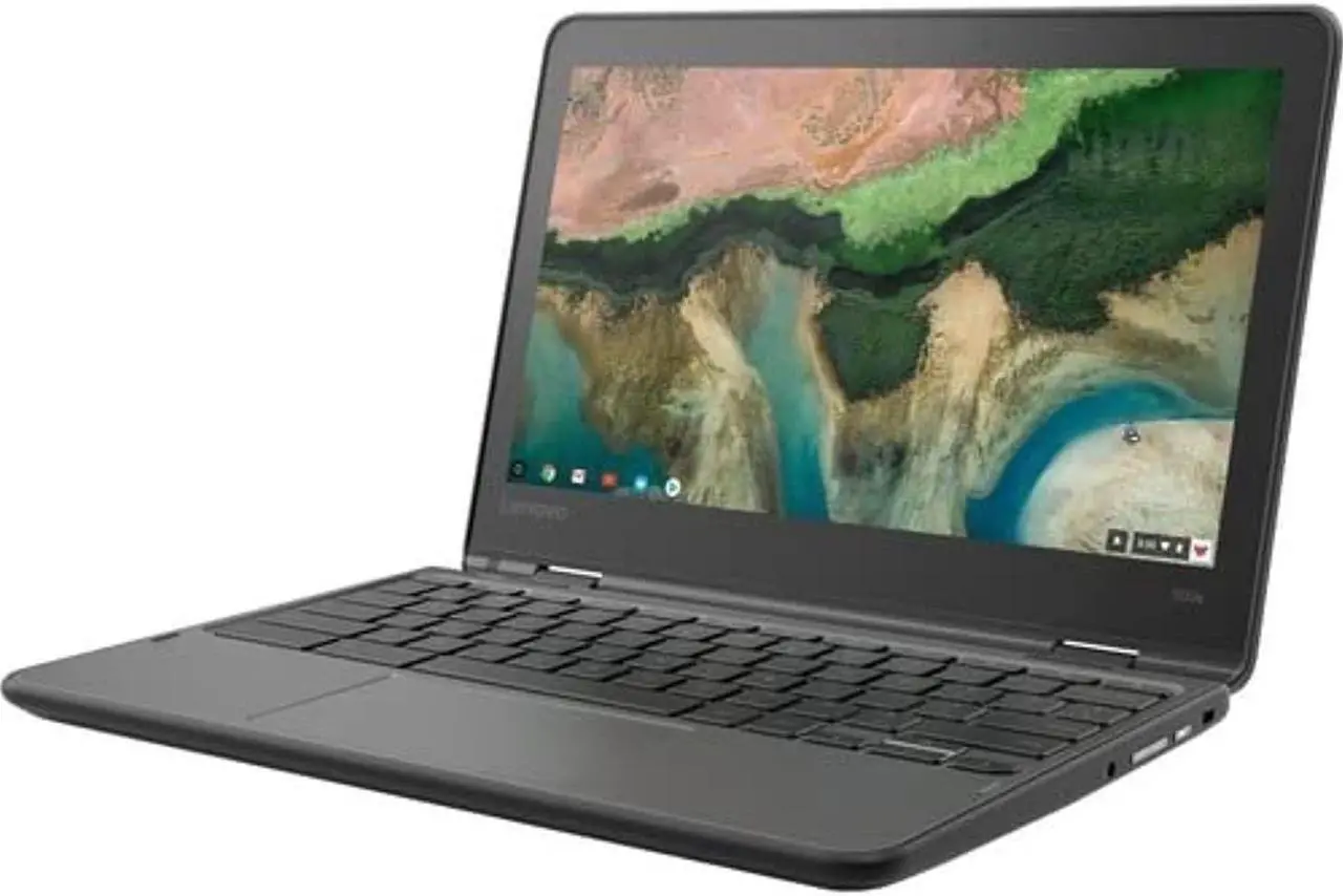 Alt view image 10 of 17 - Lenovo 300e Chromebook 2nd Gen 81MB006RUS 11.6" Touchscreen Chromebook - HD - 1366 x 768 - Intel Celeron N4120 Quad-core (4 Core) 1.10 GHz - 8 GB RAM - 64 GB Flash Memory - Black - Chrome OS - In