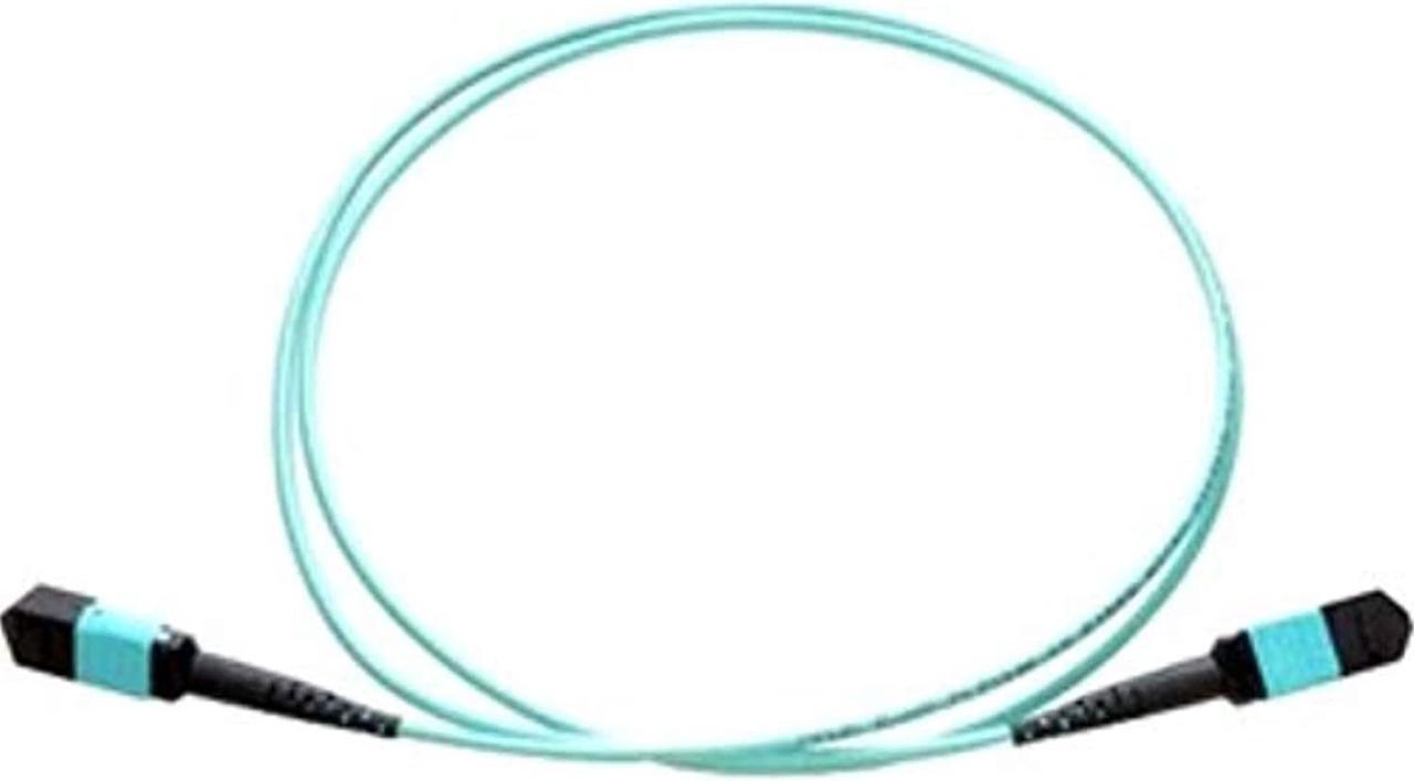 AXIOM MPO FEMALE/MPO MALE MULTIMODE OM3 50/125 FIBER OPTIC CABLE - 8M