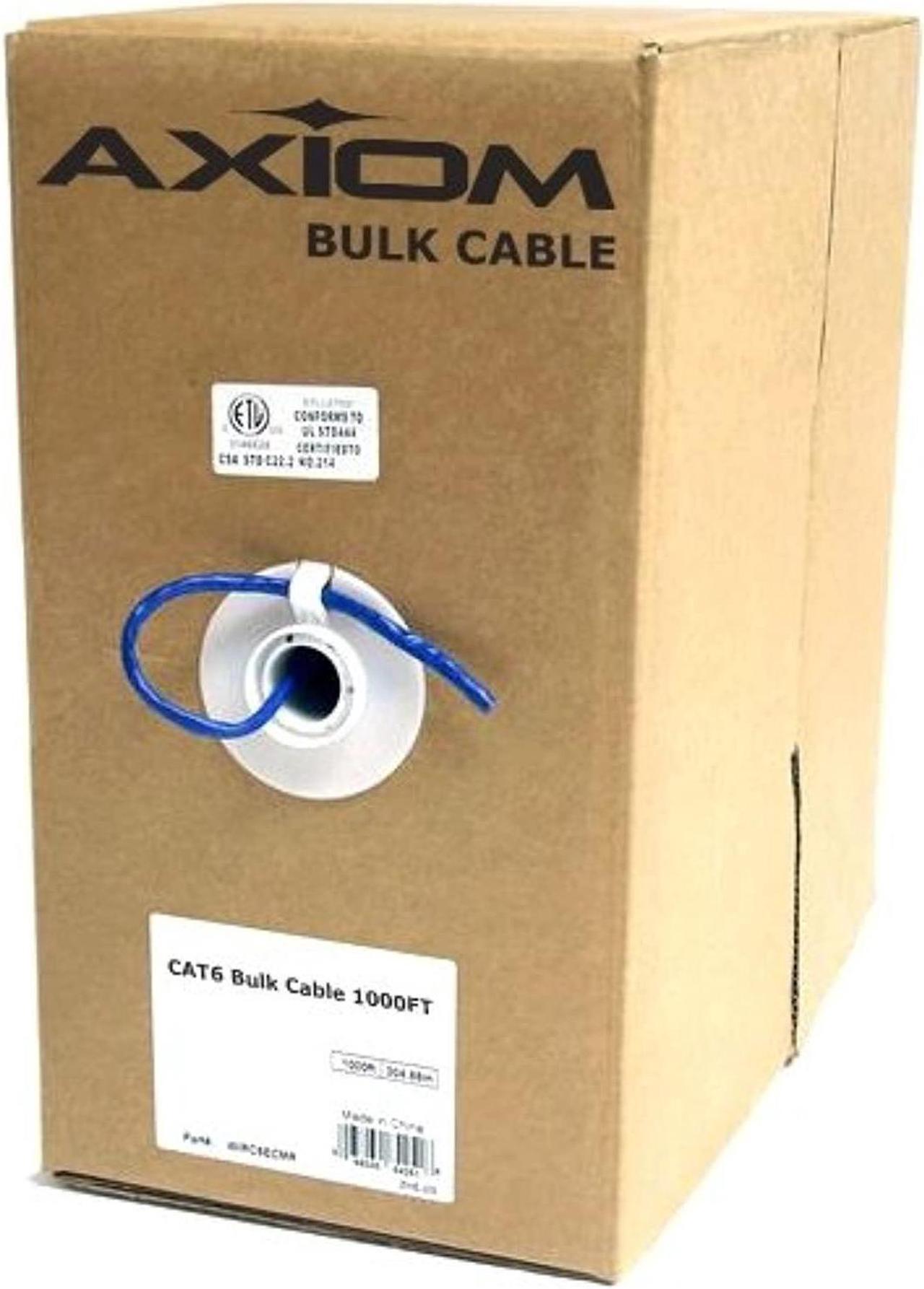 Alt view image 4 of 5 - Axiom C6BCS-N1000-AX Cat6 23Awg 4-Pair Solid Conductor 550Mhz Bulk Cable Spool 1000Ft (Green)