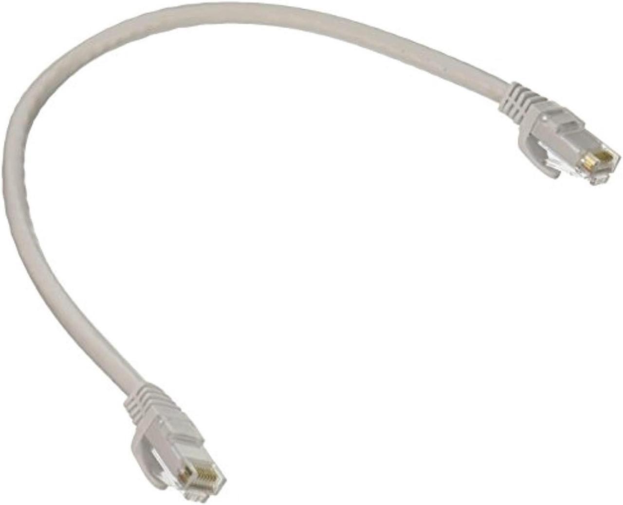 Alt view image 4 of 11 - Monoprice Cat6 Ethernet Patch Cable - 1 Feet - White | Network Internet Cord - RJ45, Stranded, 550Mhz, UTP, Pure Bare Copper Wire, 24AWG - Flexboot Series