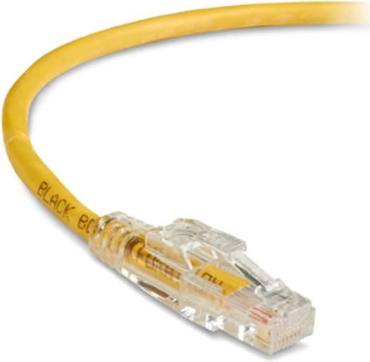 Alt view image 3 of 9 - Black Box GigaTrue 3 CAT6 550-MHz Lockable Patch Cable (UTP), Yellow, 5-ft. (1.5-m)