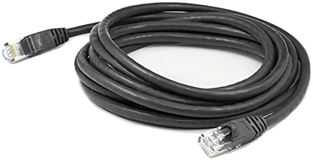 Alt view image 3 of 16 - AddOn Cat6 Straight UTP PVC Copper Patch Cable, 50ft - Black