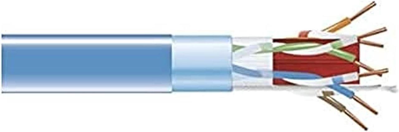 Alt view image 3 of 4 - Black Box CAT6A 500-MHz Bulk Cable - F-UTP, Plenum, Solid, Blue, 1000-ft.