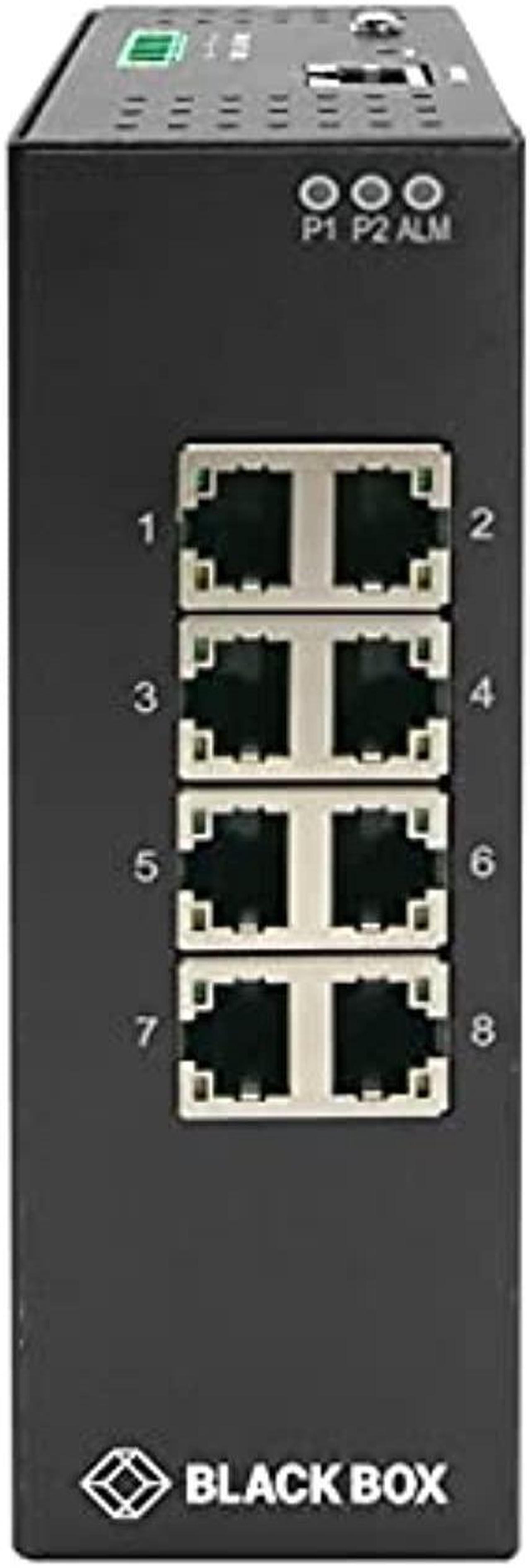 Alt view image 6 of 6 - Black Box Industrial Gigabit Ethernet Managed L2+ Switch - Extreme Temperature (8) RJ-45