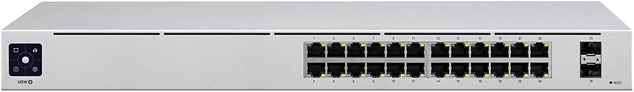 ubiquiti networks unifi switch 24, 24 gigabit ethernet ports and 2 sfp, w125840789 (ethernet ports and 2 sfp ports unifi usw-24, managed, l2, gigabit ethernet (10/100/1000), rack mounting)