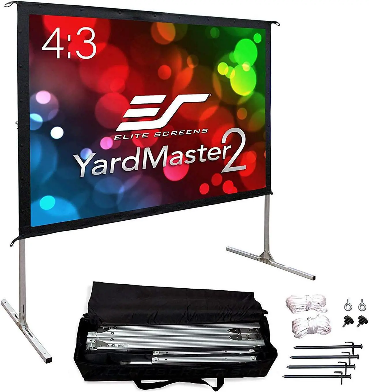 Alt view image 8 of 9 - Elite Screens Yard Master 2 OMS135VR2 Projection Screen - 135" - 4:3 - Floor Mount