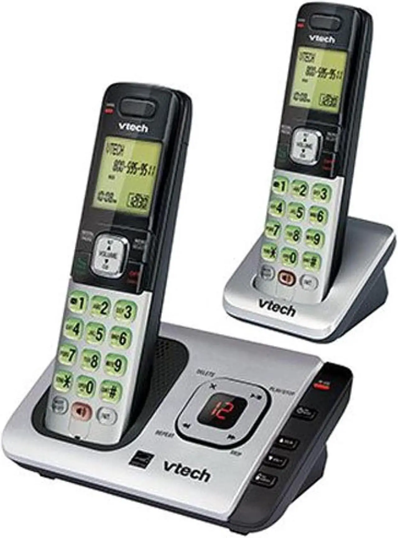 Alt view image 10 of 10 - Vtech Communications CS6729-2 Cordless Phone Answering System, Caller ID/Call Waiting, 2-Handset - Quantity 1