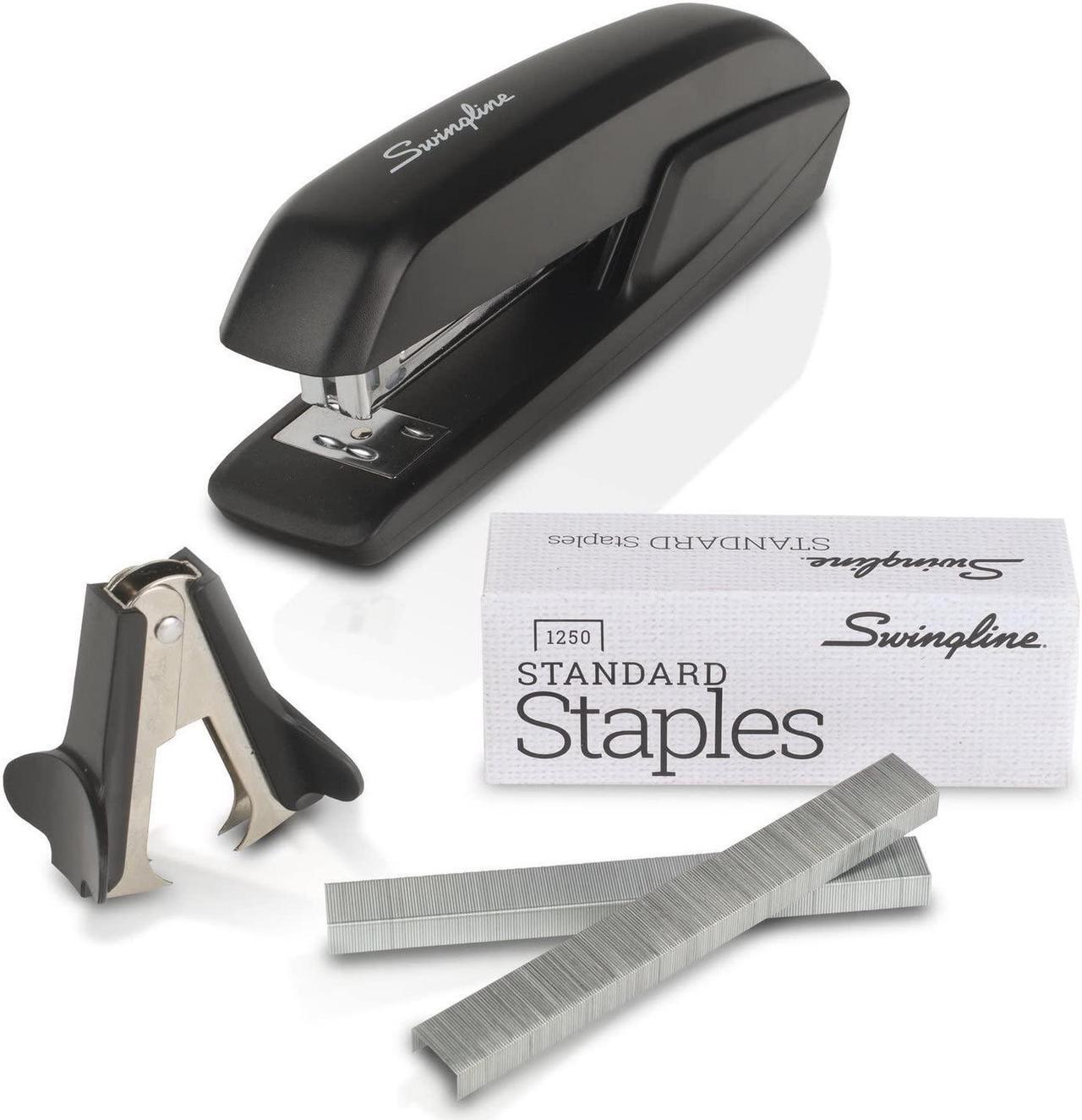 Alt view image 10 of 10 - Acco Standard Stapler w/1250 Staples and Stapler Remover Black 54567