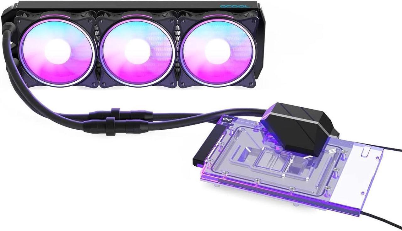 alphacool eiswolf 2 aio - 360mm rtx 4080 strix with backplate (13531)