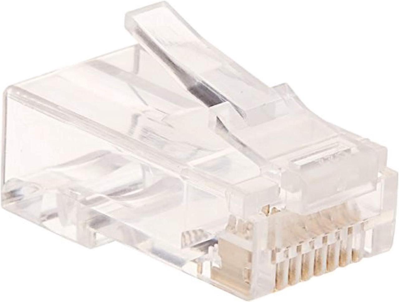 Monoprice 100-pcs RJ45 Modular Plug for Cat6 Solid Cable