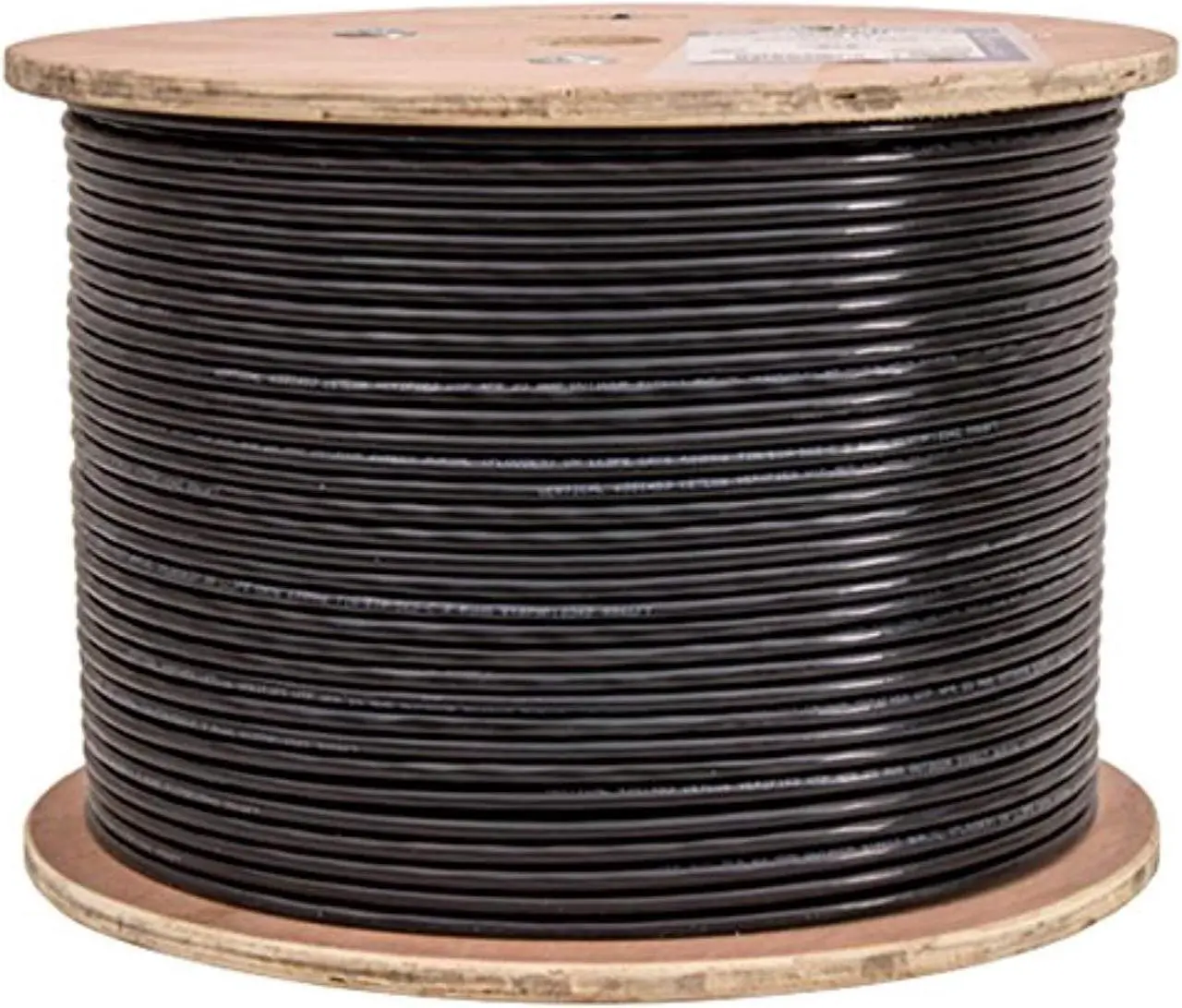 Alt view image 4 of 8 - Vertical Cable Cat6, UTP, Gel Filled (Flooded Core), Direct Burial, 1000ft, Black, Bulk Ethernet Cable
