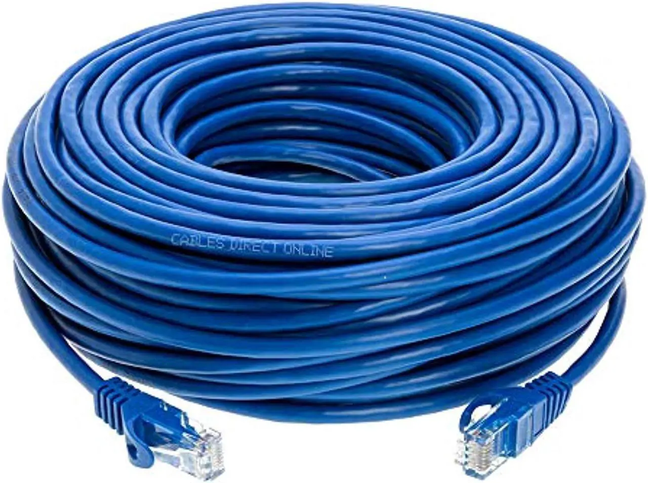 Main image of Cables Direct Online Cat5e 200FT Ethernet Patch Cable, 350MHz - Compatible with PC, Laptop, Modem, Router, TVs, Printers, Consoles for Home/Office, Blue